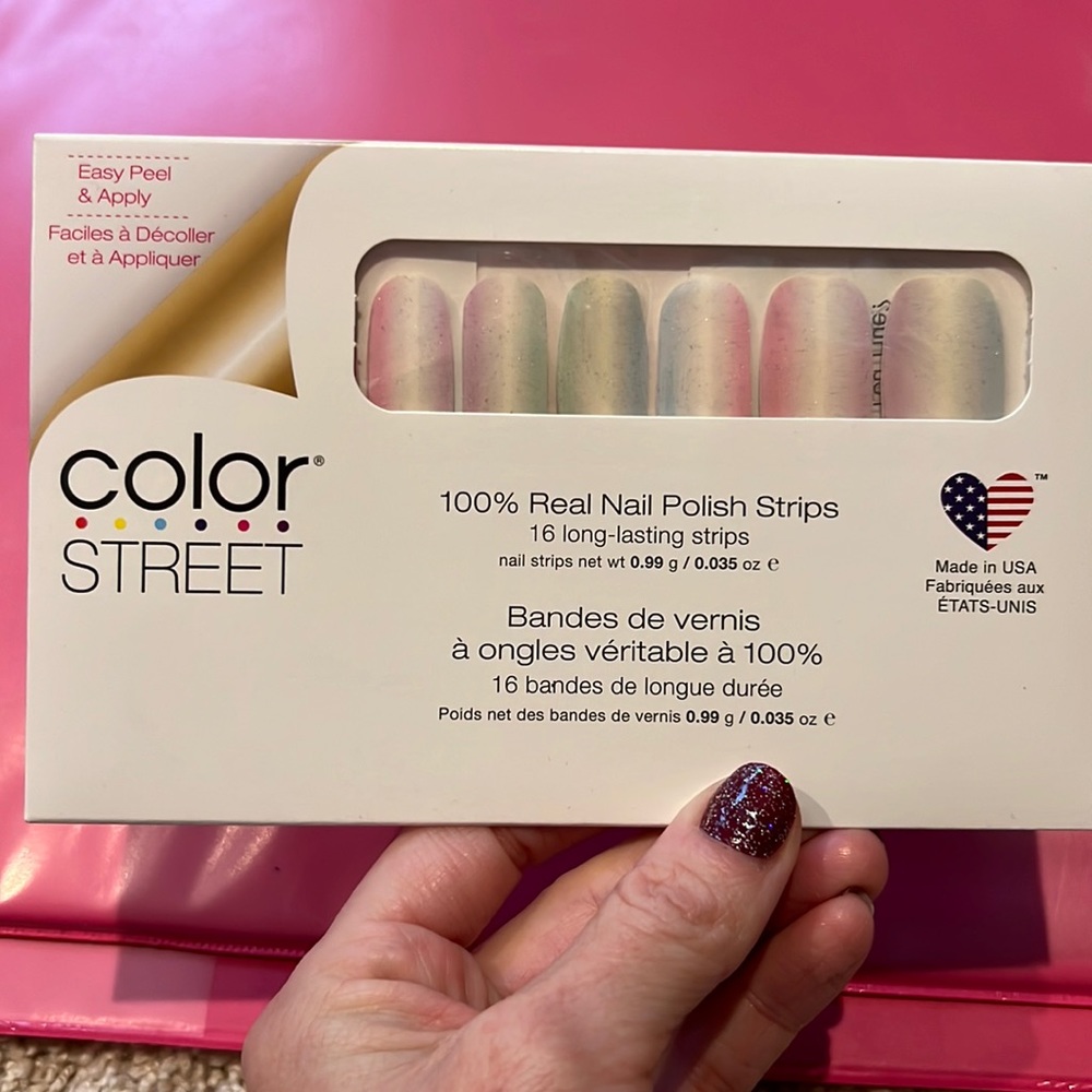 Brand new, sealed Color Street nail polish strips How Do You Hue easter nails